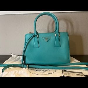 Prada Galleria Double Zip Saffiano Leather Mini